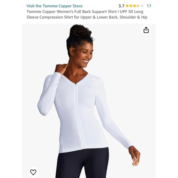 Womens Tommie Copper‎ long sleeve compression athletic top large - Picture 1 of 7